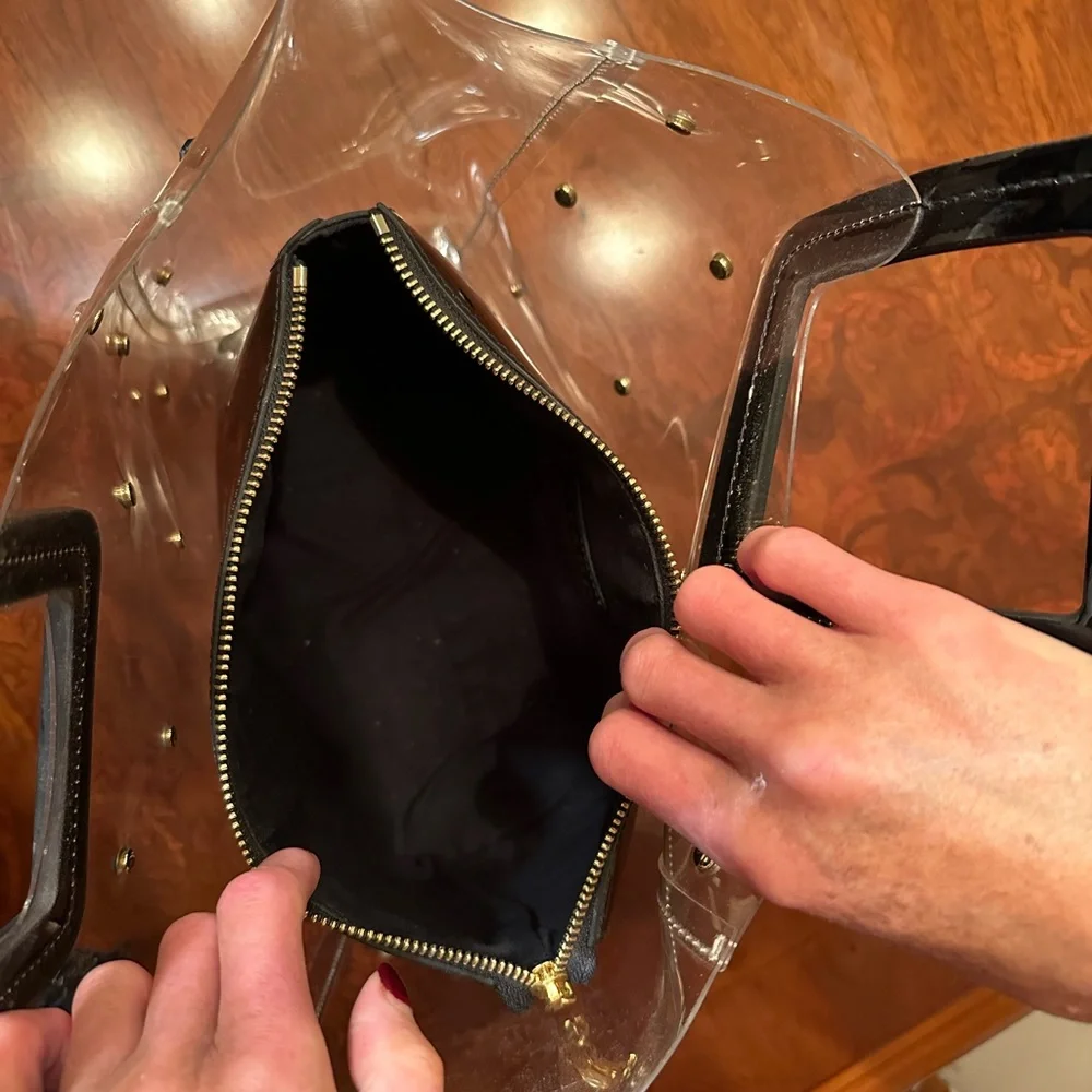 Staud Plastic Tote with Rhinestones - Picture 5 of 6